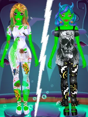 Halloween Monster Dress Up android App screenshot 2